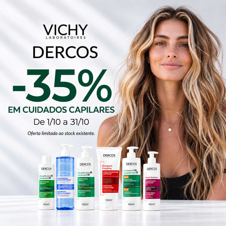 Vichy Dercos — Champôs e Cuidados Capilares -35%