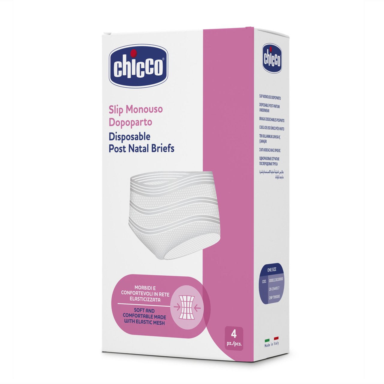 Chicco Cuecas monouso pós-parto em rede elástica