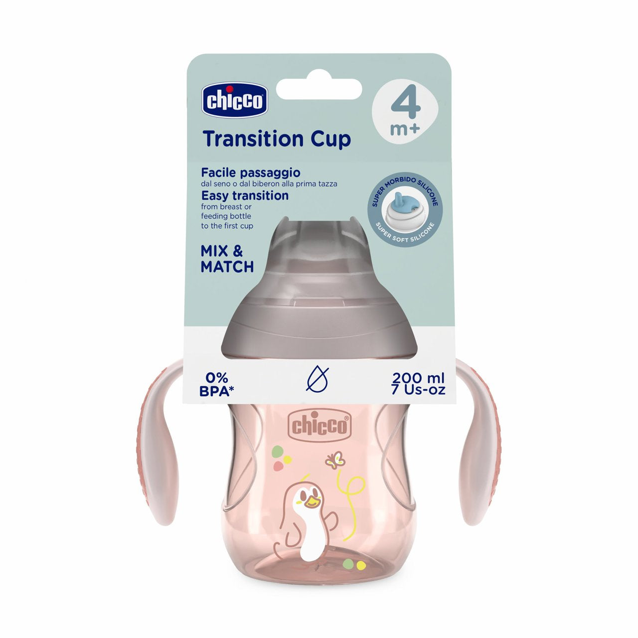 Chicco COPO DE TRANSICAO 4M ROSA CHICCO