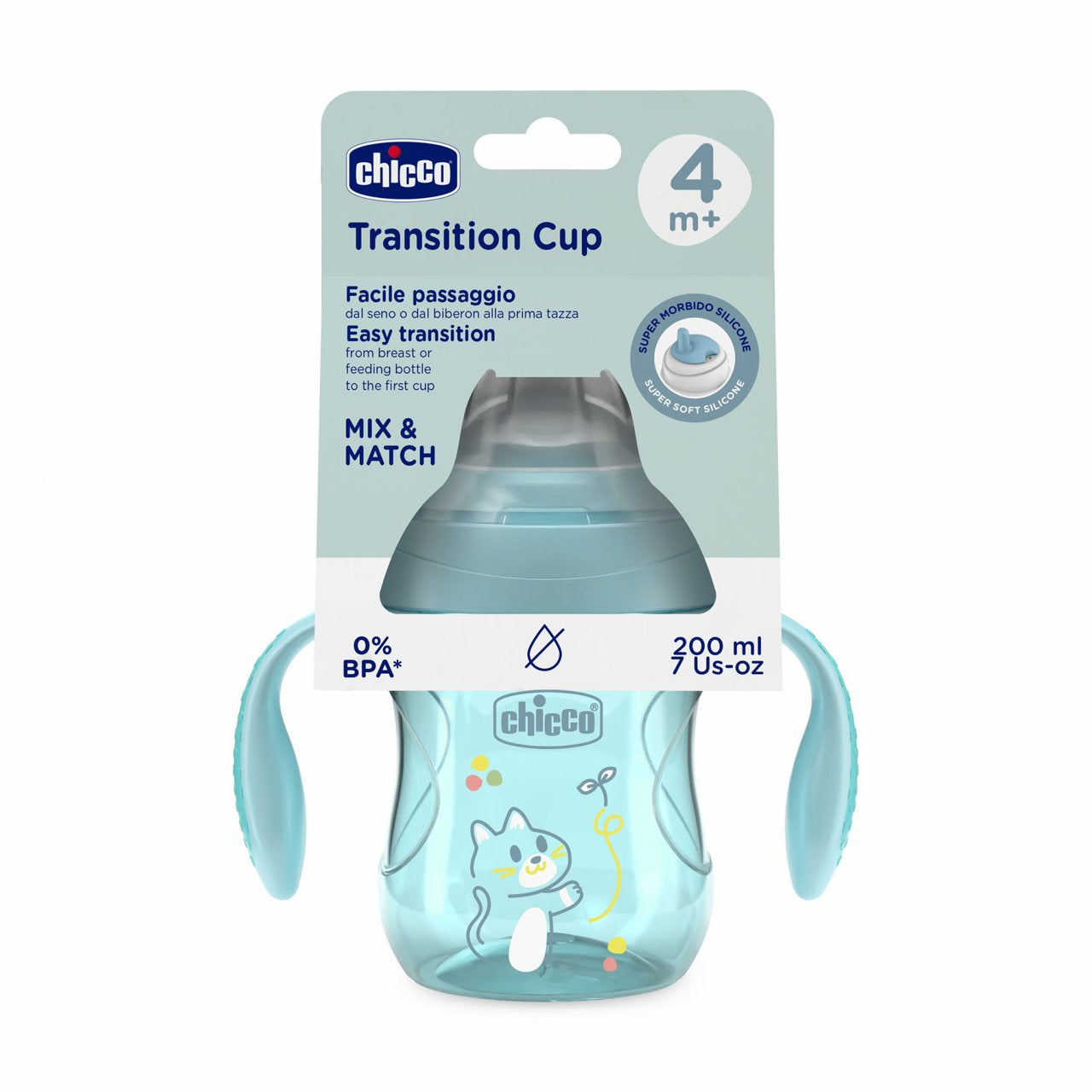Chicco COPO DE TRANSICAO 4M AZUL CHICCO