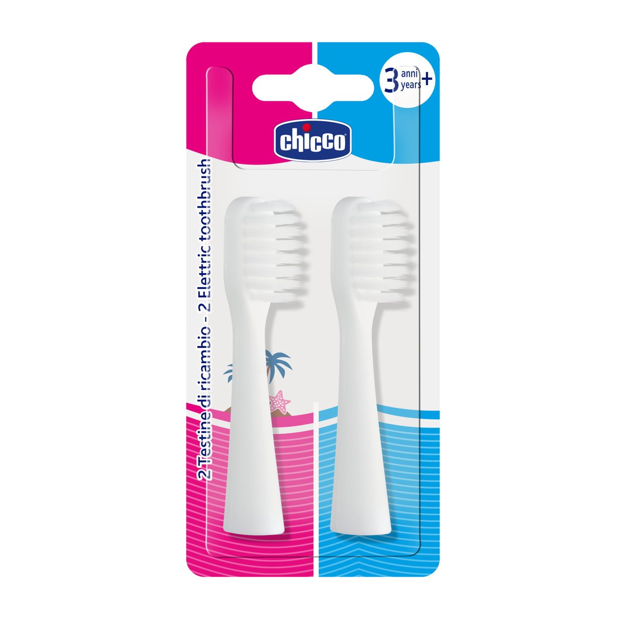 Chicco Recargas Escovas Elétricas 2 Pçs