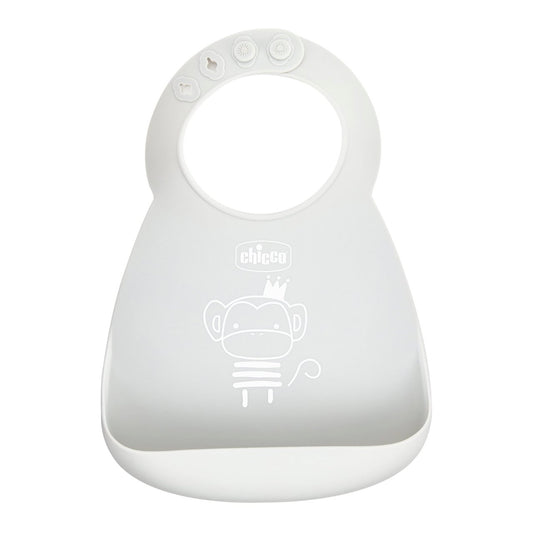 Chicco BABETE DE SILICONE CINZENTO 6M+