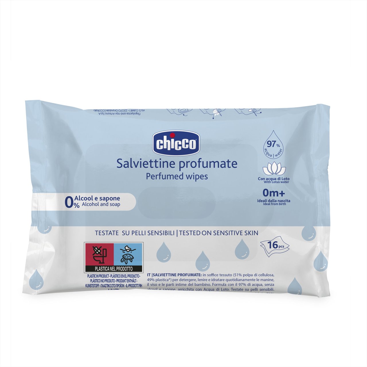Chicco NOVAS TOALHITAS 16 UNIDADES