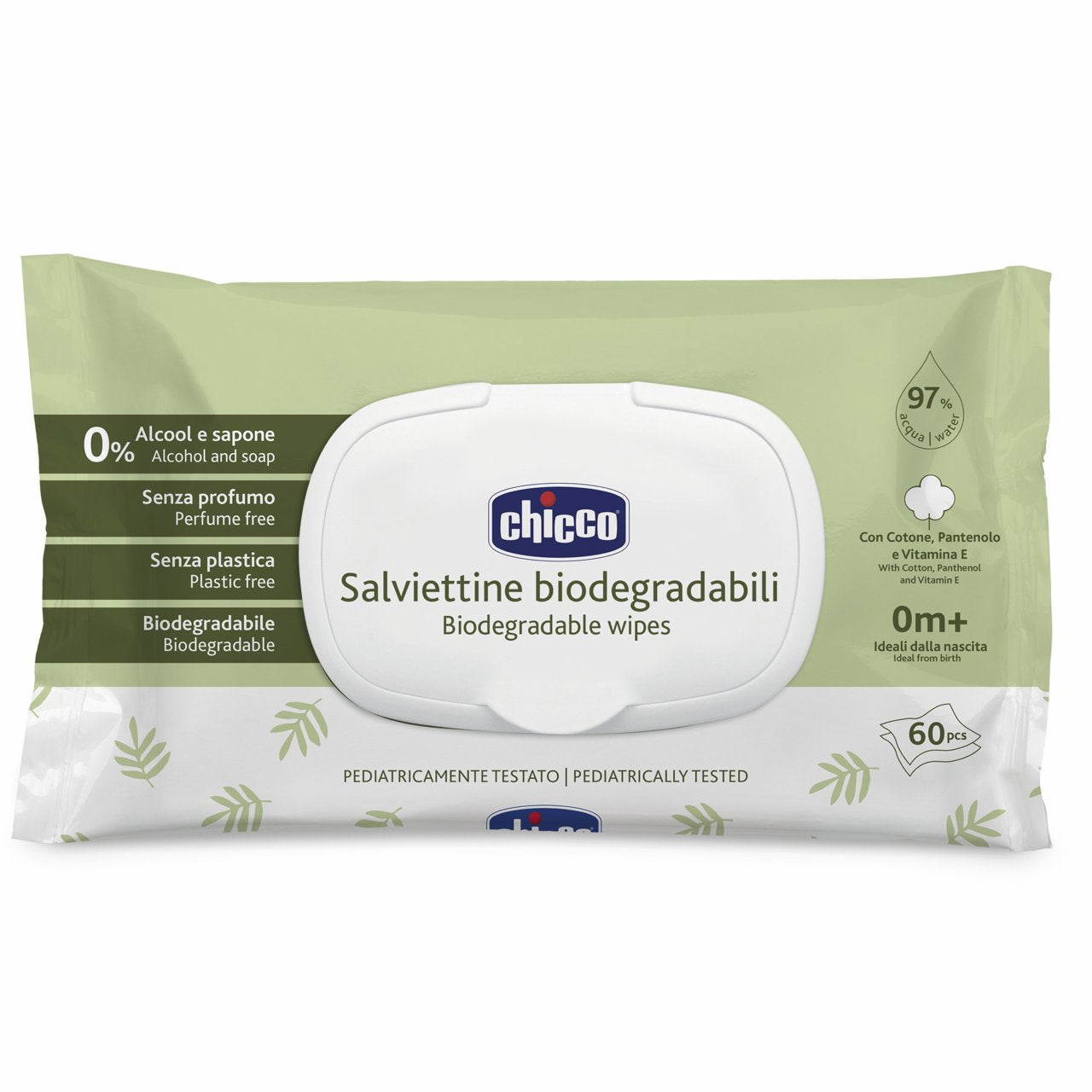 Chicco TOALHITAS BIODEGRADÁVEIS 60UNID