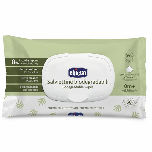 Chicco TOALHITAS BIODEGRADÁVEIS 60UNID