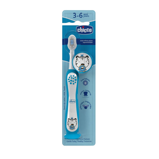 Chicco ESCOVA DE DENTES TIGRE AZUL 3-6-A