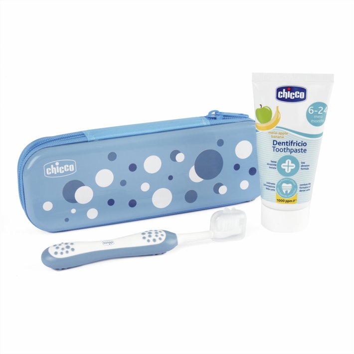 Chicco CONJUNTO HIGIENE ORAL AZUL 6M+