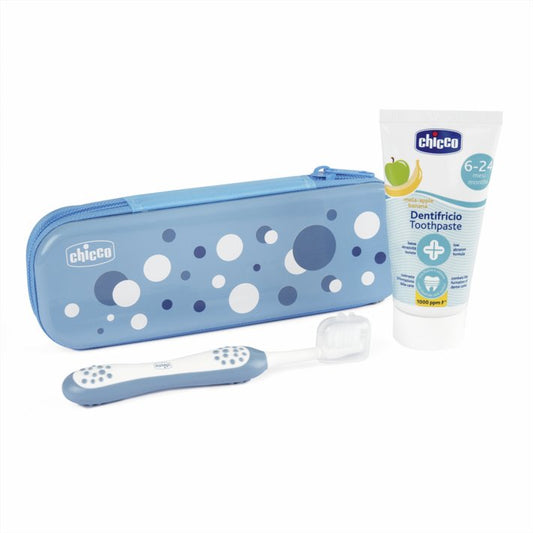 Chicco CONJUNTO HIGIENE ORAL AZUL 6M+