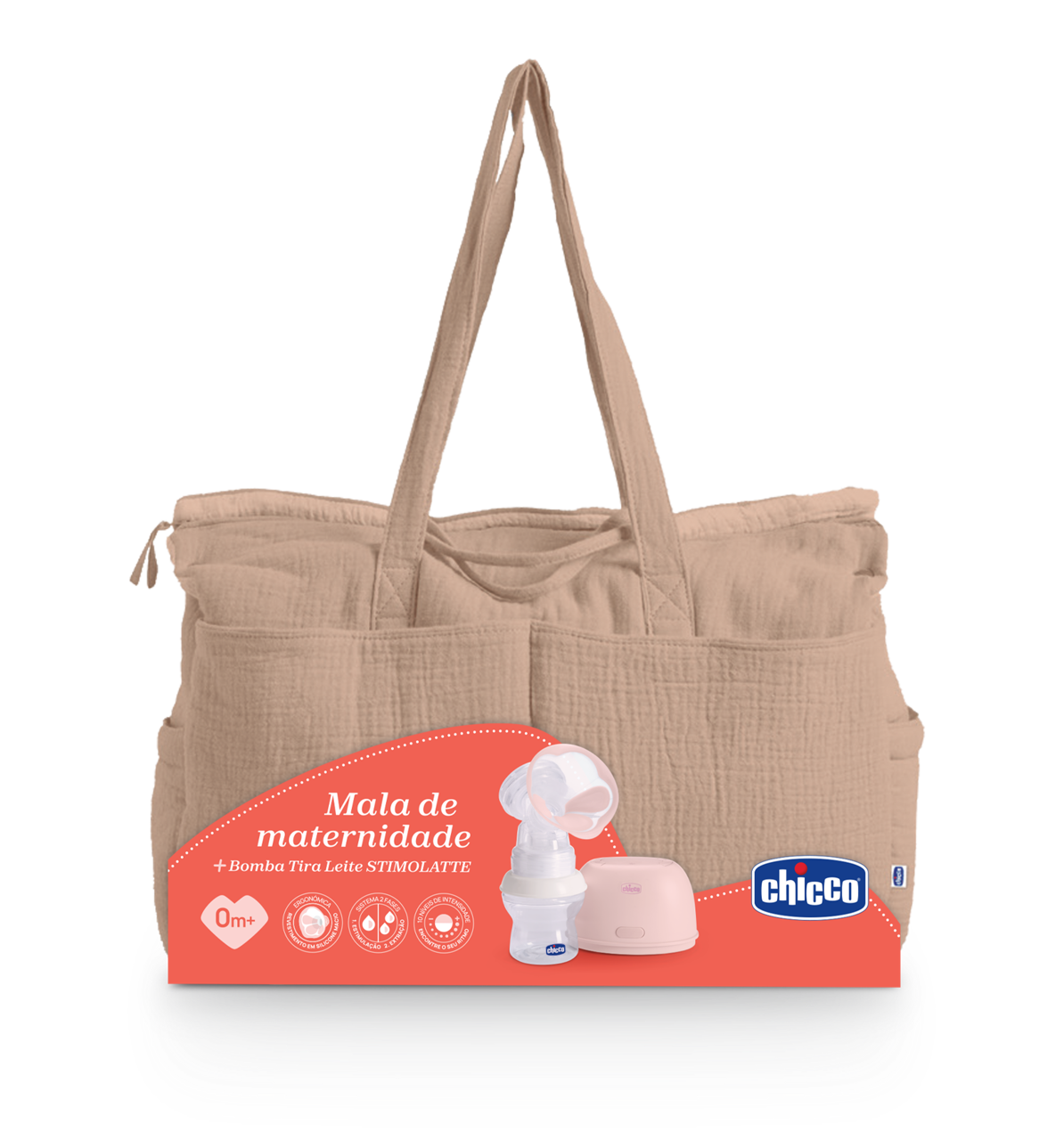 Chicco MALA MATERNIDADE 2025 C/BOMBA STIMOLATTE