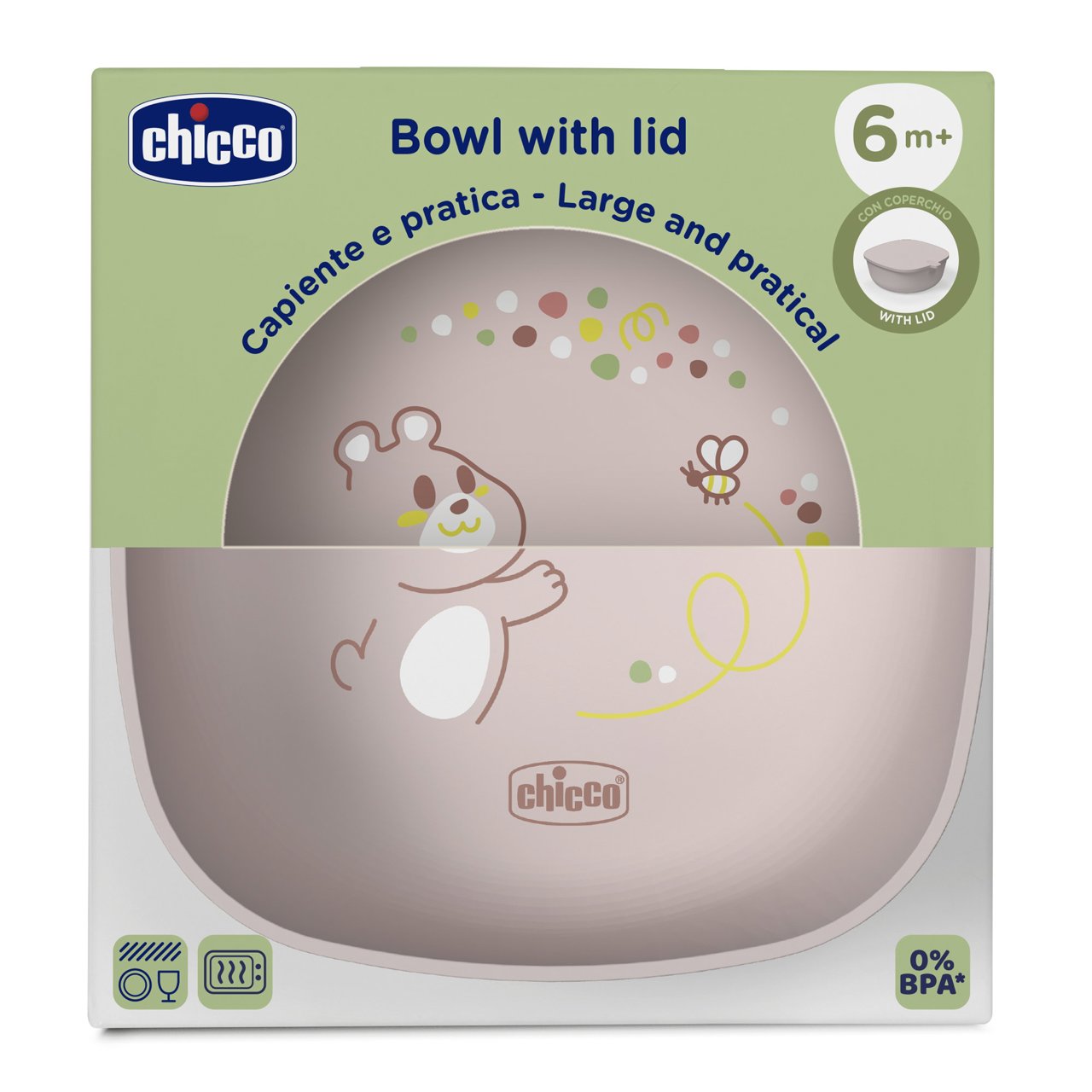 Chicco TIGELA COM TAMPA 6M ROSA CHICCO