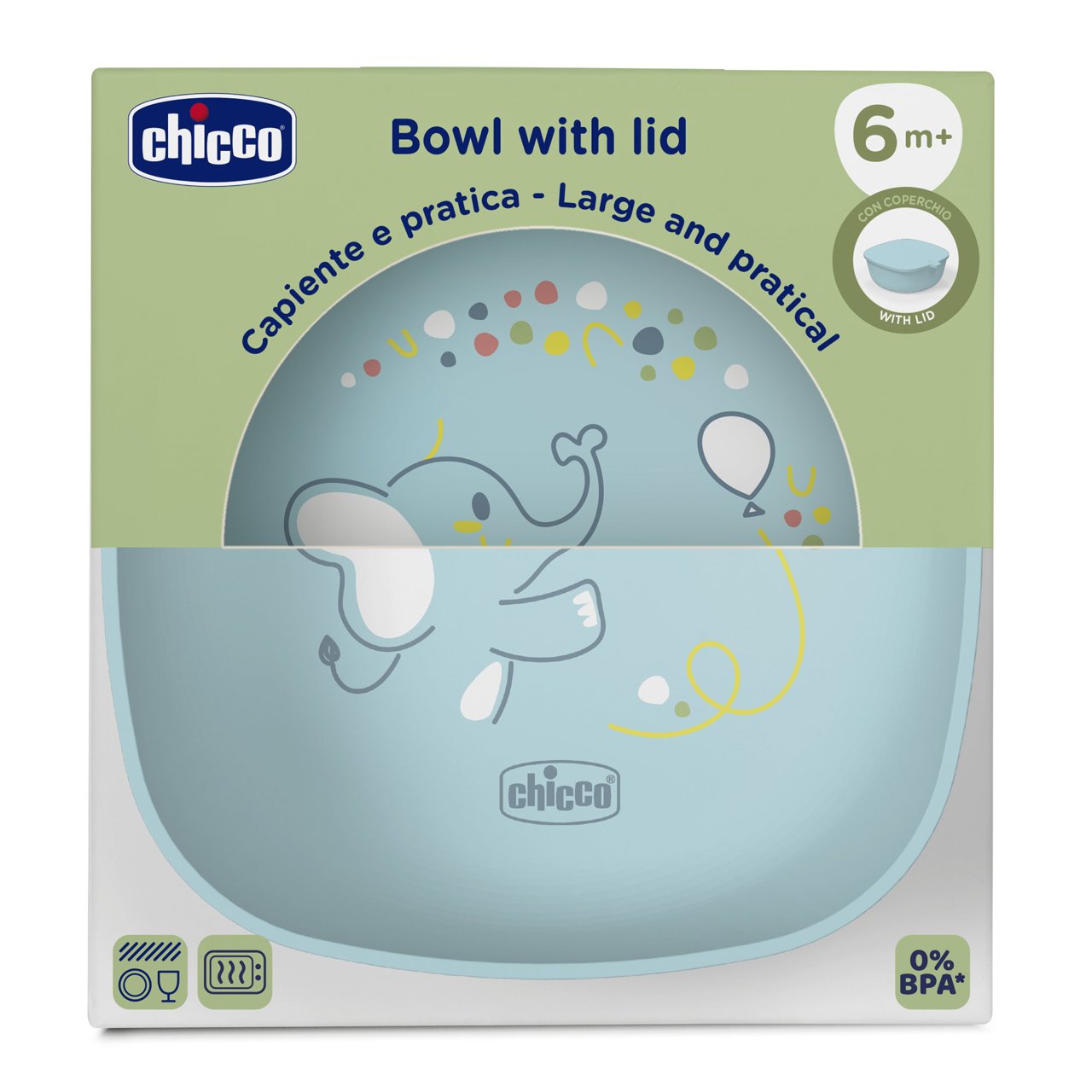 Chicco TIGELA COM TAMPA 6M AZUL CHICCO