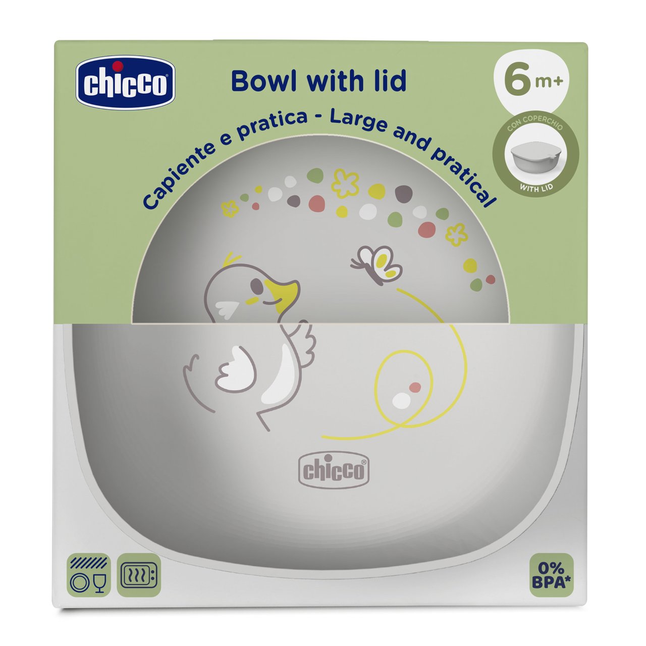 Chicco TIGELA COM TAMPA 6M CINZA CHICCO