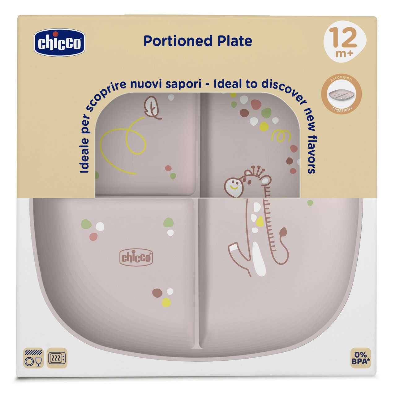 Chicco PRATO COM DIVISORIAS 18M ROSA CHICCO