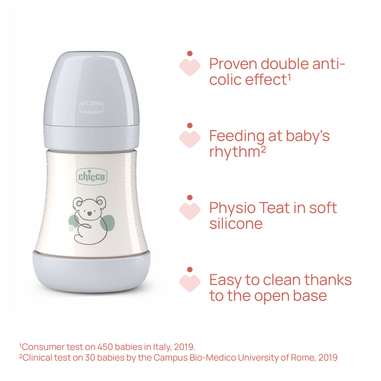 Chicco BIBERAO PERFECT5 ROSA 150ML - NOVO