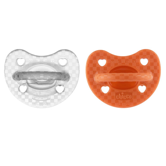 Chicco CHUPETA PHYSIOFORMA LUXE 6-16 2PCS LARANJA-TRANSP