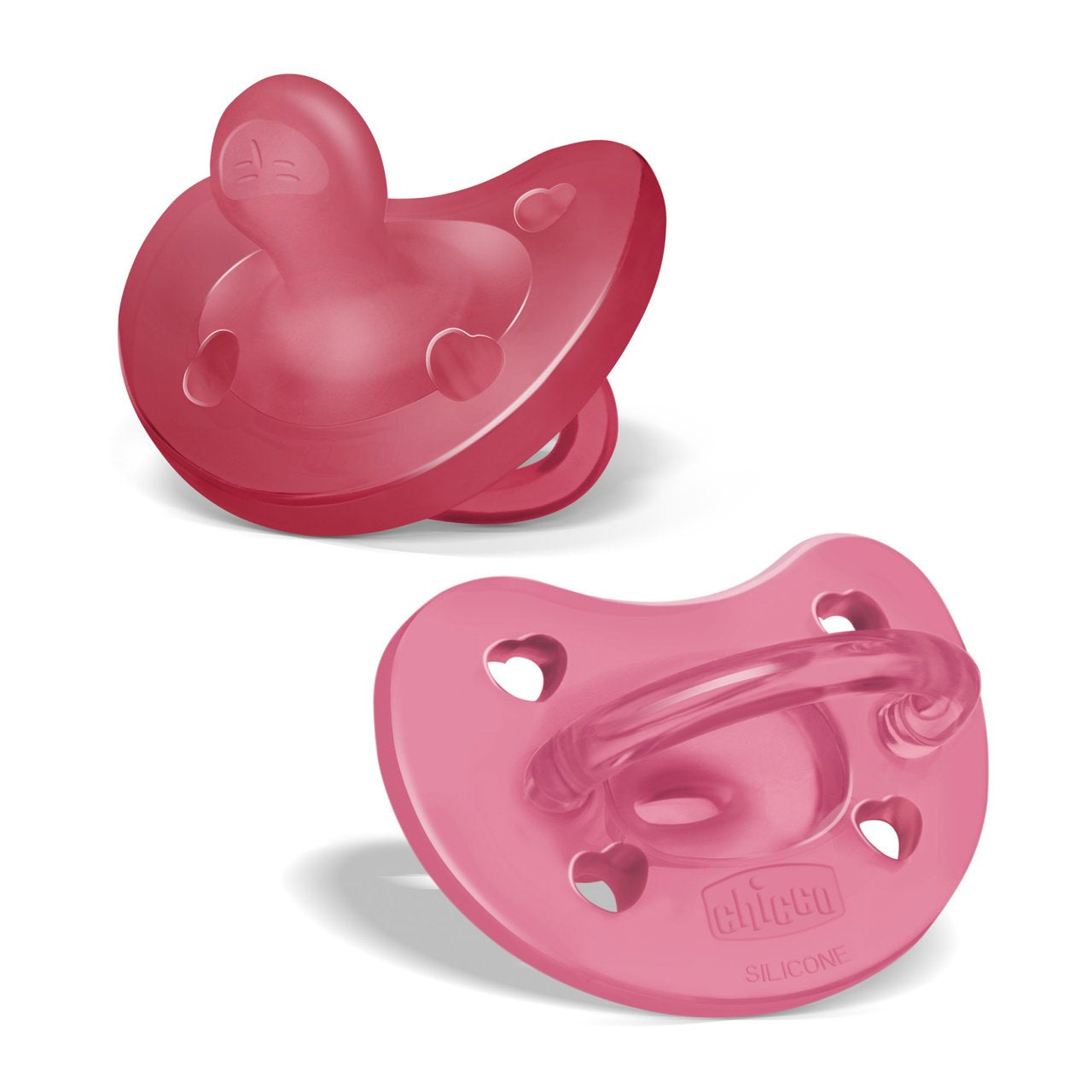 Chicco Chupeta Physio Soft silicone rosa nova 16-36m+ - 2 pçs