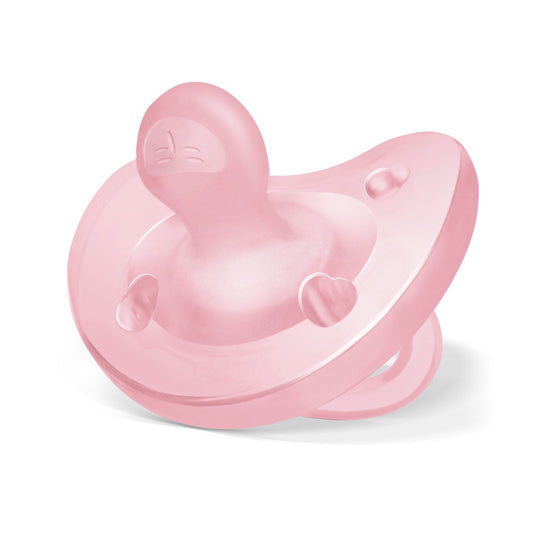 Chicco Chupeta Physio Soft silicone rosa nova 6-16m - 2 pçs