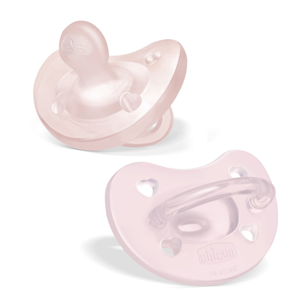 Chicco Chupeta Soft silicone rosa 2-6m - 2pçs