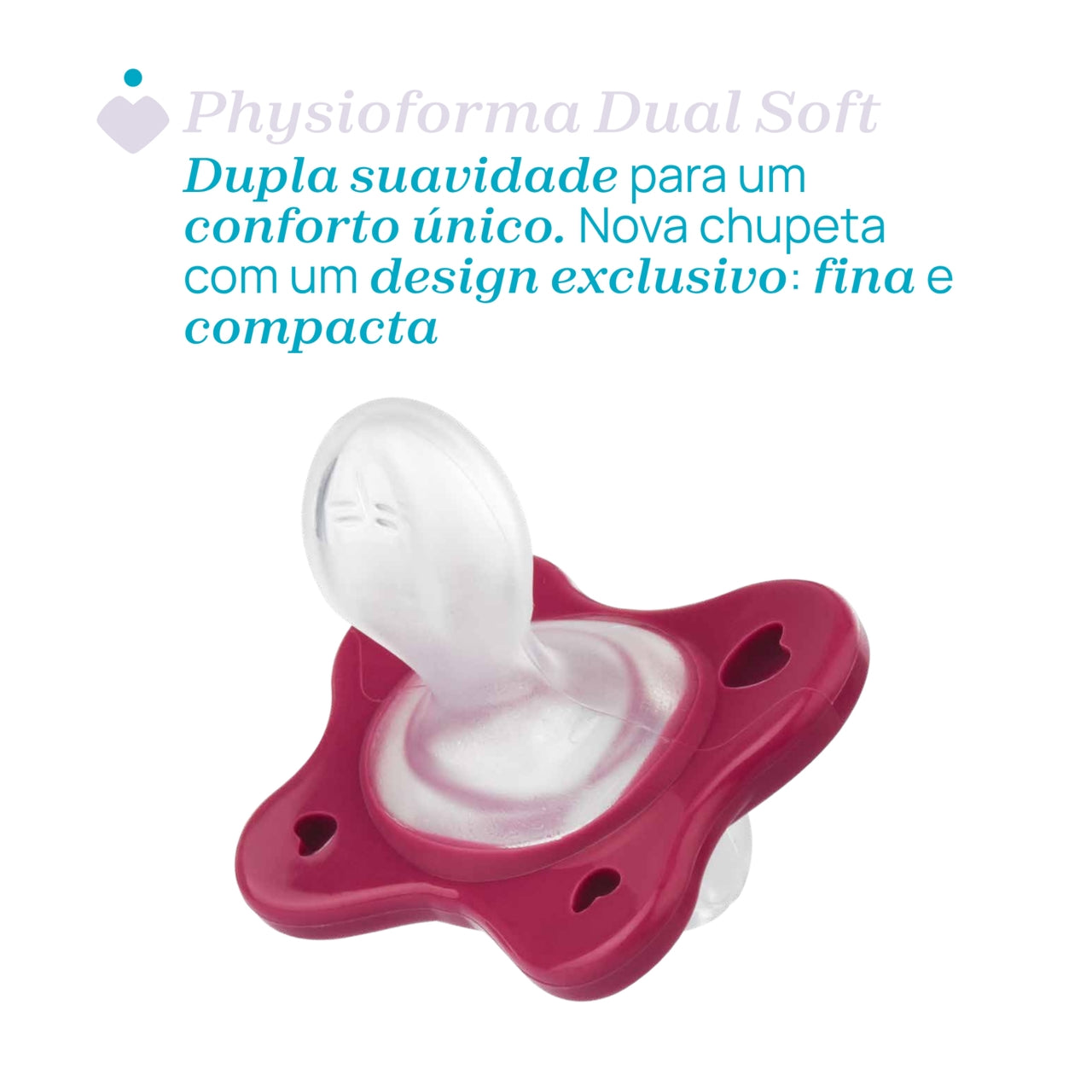 Chicco CHUPETA PH. DUAL SOFT ROSA 2-6M 2PCS