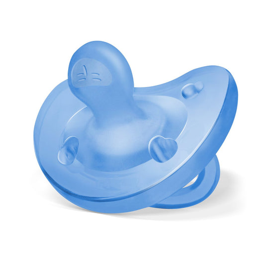 Chicco Chupeta Physio Soft Sil azul novo 6-16M 1pç