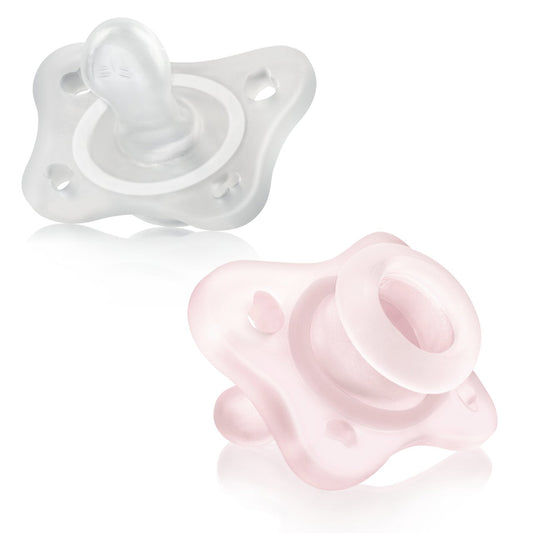 Chicco Chupeta Mini Soft Rosa 0-2M 2 pçs