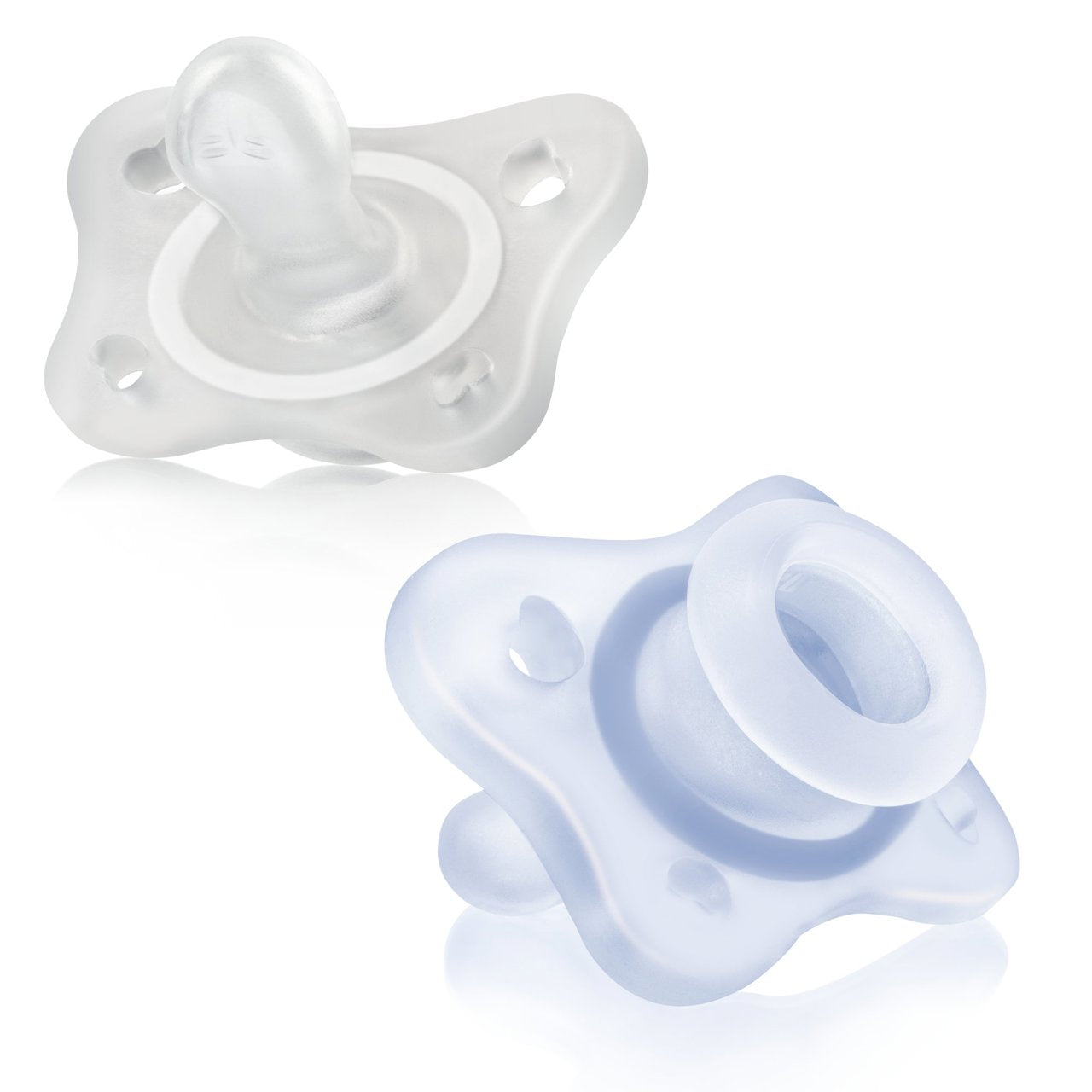 Chicco Chupeta Mini Soft Azul 0-2M 2 pçs