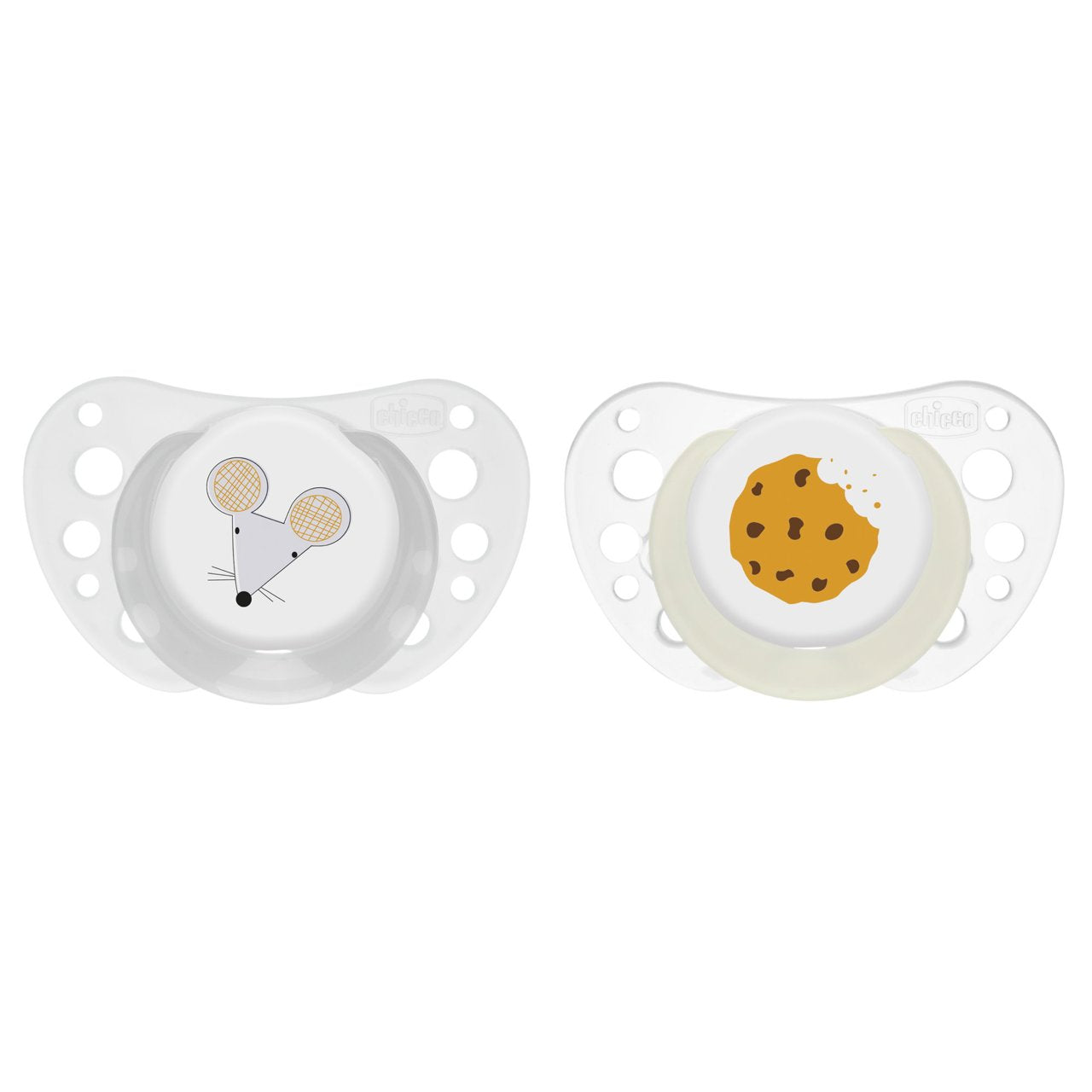 Chicco CHUPETAS PHY AIR CINZA LUMI 16-36M 2 PCS