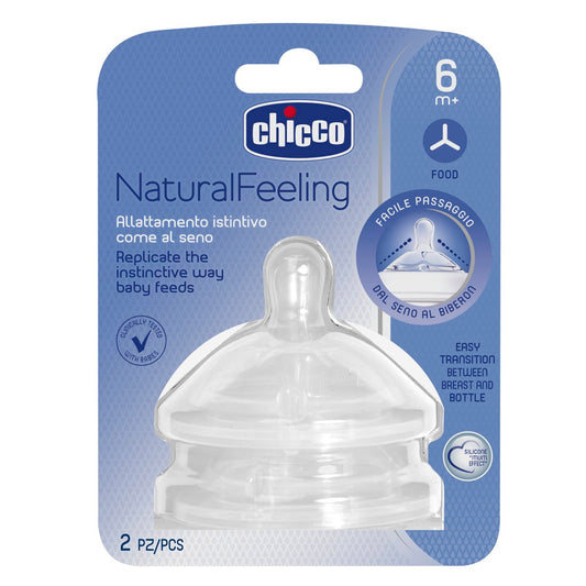 Chicco Tetina NaturalFeeling 3 fluxo rápido 6m+