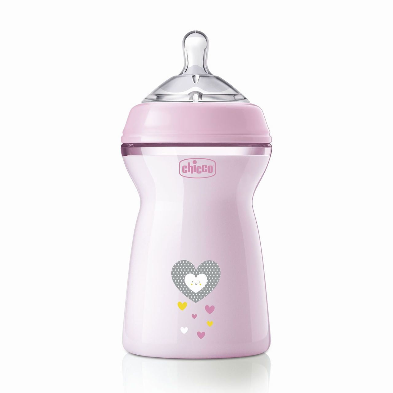 Chicco Biberão NaturalFeeling Rosa 330ml 6m+