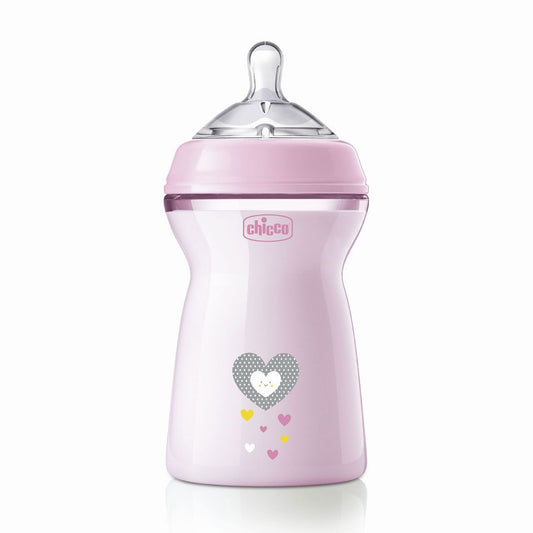 Chicco Biberão NaturalFeeling Rosa 330ml 6m+