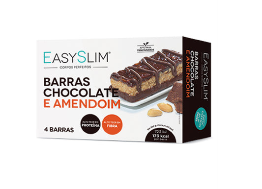 Farmodiética Easyslim Barras Chocolate e Amendoim - 42g x4