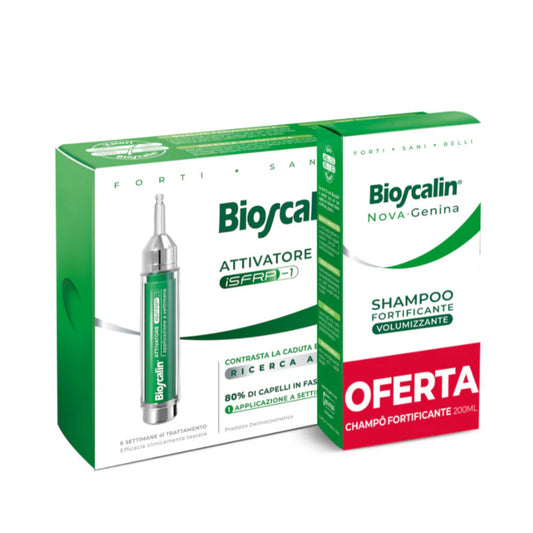 Bioscalin NOVA GENINA BIOSCALIN ATIVADOR CAPILAR 10ML + OFERTA CHAMP FORT. VOL 200ML