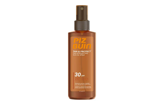 Kenvue PIZ BUIN® Tan & Protect Óleo em Spray Intensificador do Bronzeado FPS 30 Proteção Elevada