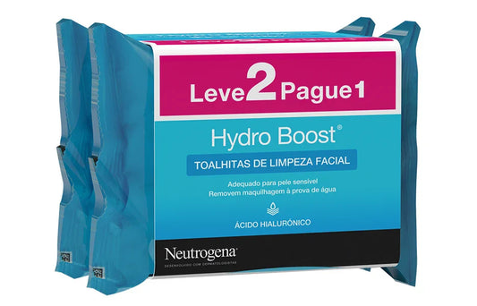 Kenvue NEUTROGENA® Hydro Boost Toalhitas de Limpeza Facial