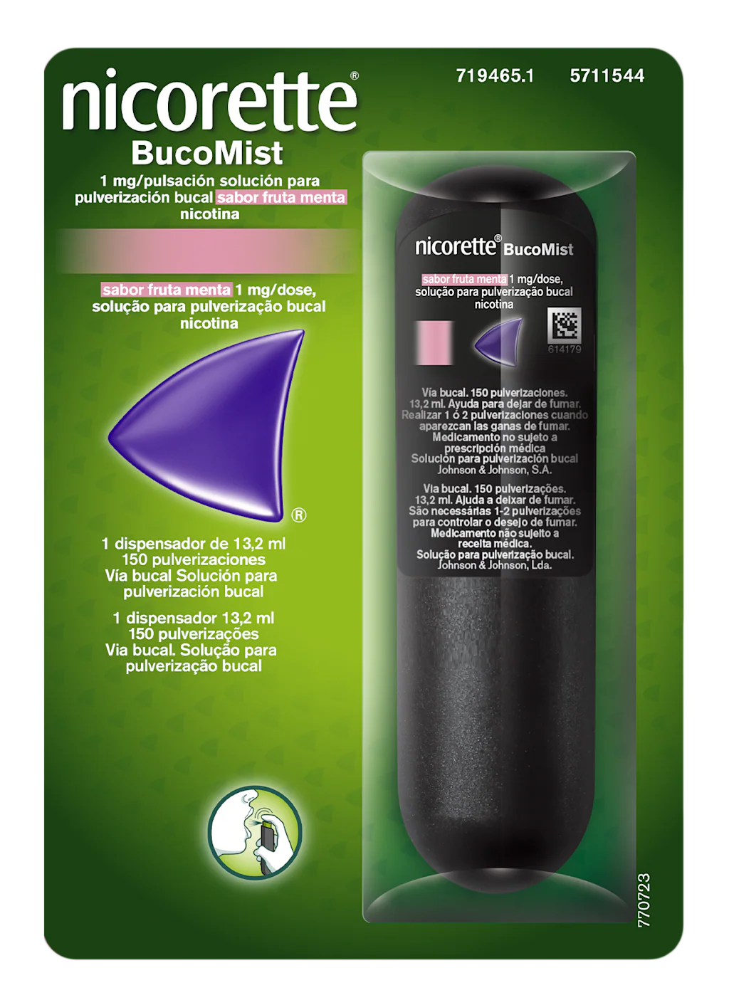 Kenvue NICORETTE® Bucomist Sabor Fruta Menta