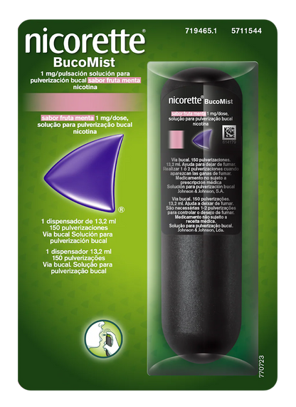 Kenvue NICORETTE® Bucomist Sabor Fruta Menta