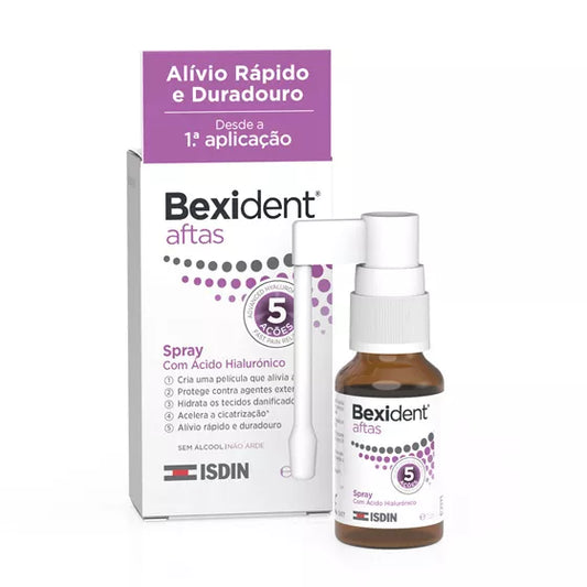 ISDIN Bexident AFTAS 15ML - Spray com ácido hialurónico para aftas
