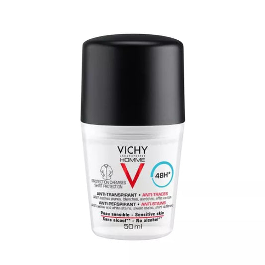 Vichy Laboratoires HOMME ANTITRANSPIRANTE ROLL-ON ANTITRANSPIRANTE ANTIMANCHAS 48H 50ML