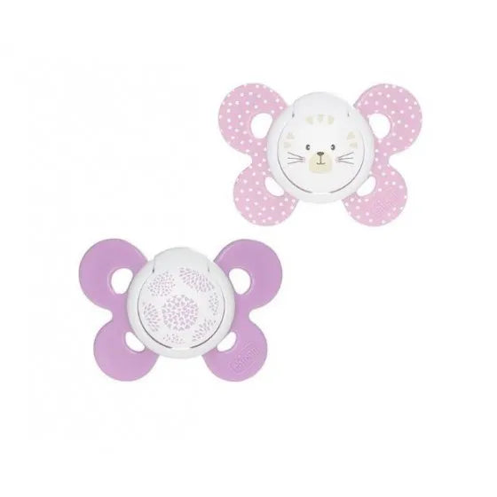 Chicco Chupeta Physio Comfort girl silicone  6-16m - 2 pçs
