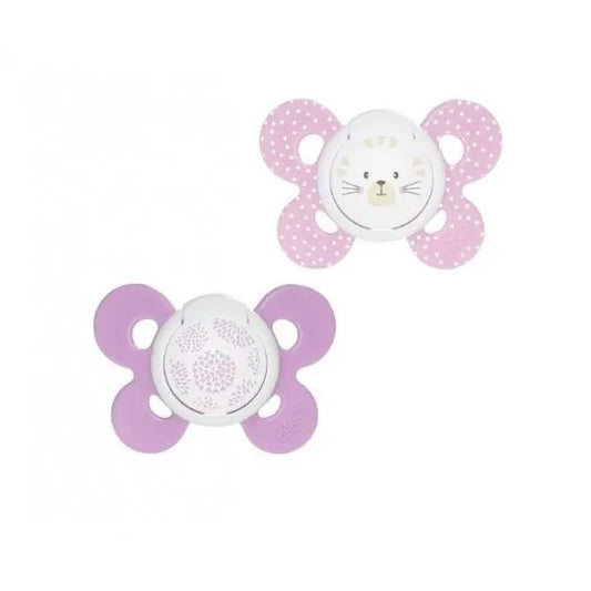 Chicco Chupeta Physio Comfort girl silicone  6-16m - 2 pçs