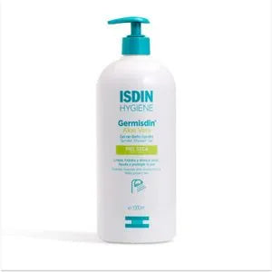 ISDIN Germisdin Aloe Vera 1000ML - Gel corporal para higiene corporal e mãos com Aloe vera para pele seca