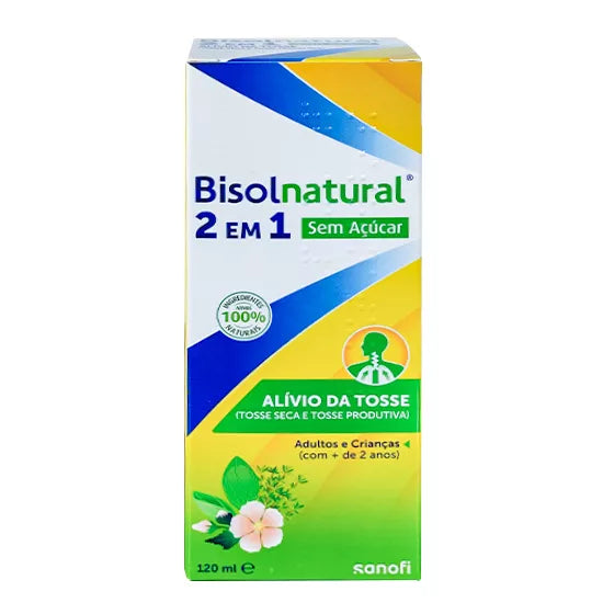 Opella Bisolnatural 2 em 1 Xaope Sem Açucar 120ml