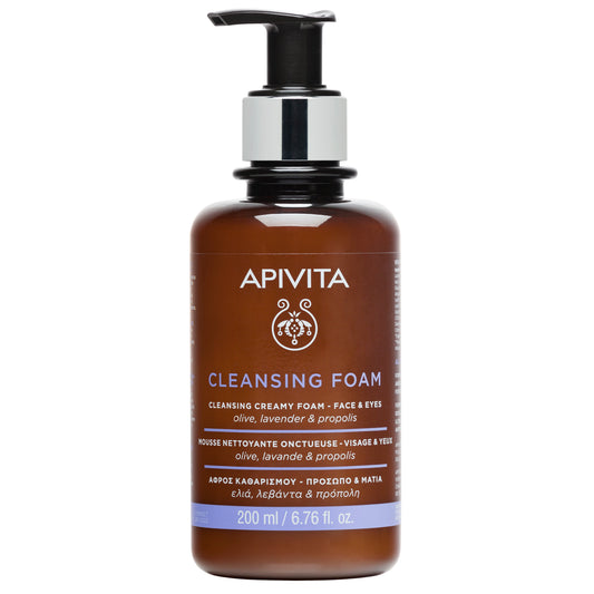 APIVITA ESPUMA CREMOSA DE LIMPEZA - ROSTO & OLHOS  15ml