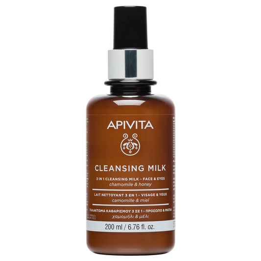 APIVITA LEITE DE LIMPEZA 3 EM 1 - ROSTO & OLHOS 15ml