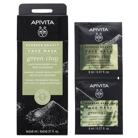 APIVITA EXPRESS BEAUTY MÁSCARA LIMPEZA PROFUNDA DE ARGILA VERDE