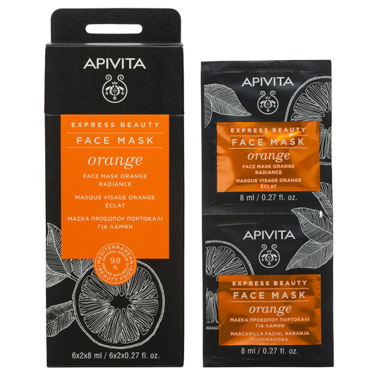 APIVITA EXPRESS BEAUTY MÁSCARA ILUMINADORA DE LARANJA