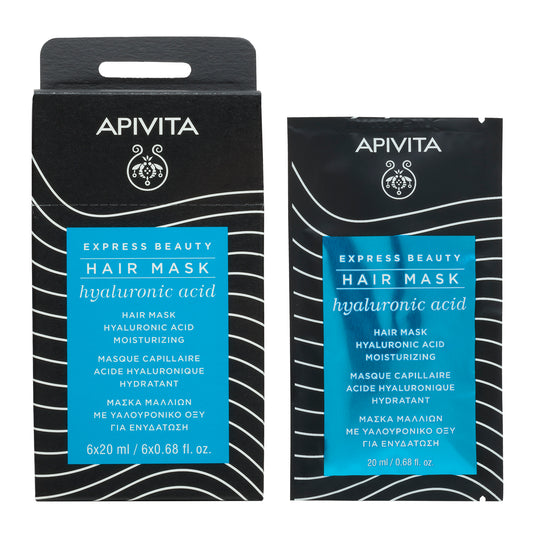 APIVITA EXPRESS BEAUTY MÁSCARA CAPILAR HIDRATANTE COM ÁCIDO HIALURÓNICO