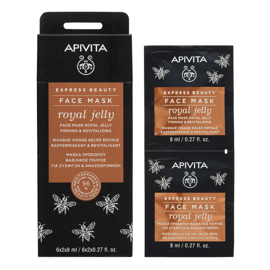 APIVITA EXPRESS BEAUTY MÁSCARA REFIRMANTE & REVITALIZANTE DE GELEIA REAL