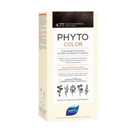 Phyto Kit Coloração Permanente 4.77 Castanho Marron Profundo