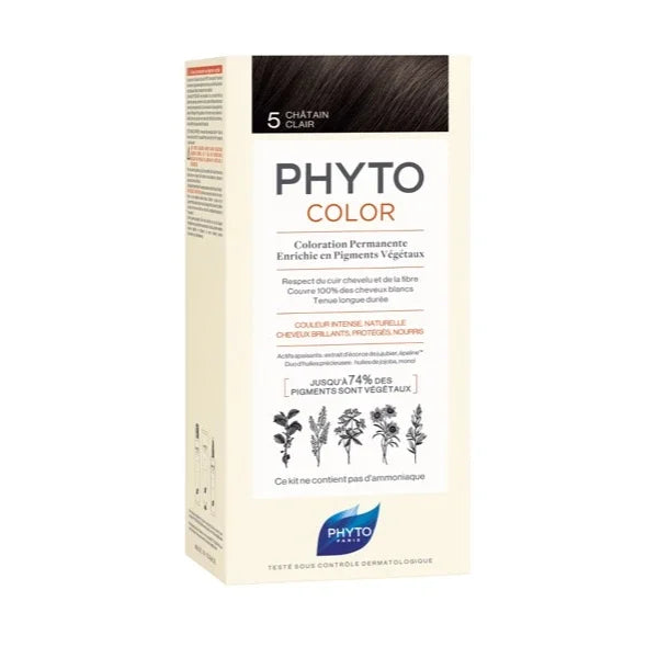 Phyto Kit Coloração Permanente 5 Castanho Claro